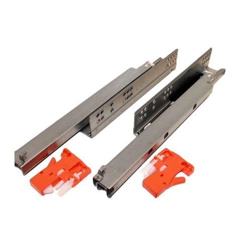 10.5 inch steel tool box slider with clips|soft closing drawer slides.